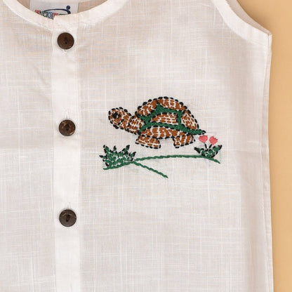 Garden Buddies Baby Jabla (Tortoise and Frog) – Pure Cotton Baby Jabla Set of 2 | Verified Sustainable by Brown Living™