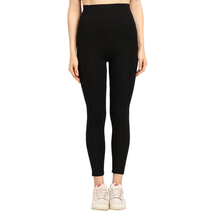 Gen Z High - Waist Bamboo Yoga Pants with Pockets - Black – Womens Leggings by Bamboology available on Brown Living™. S . SKU: YOGA - POCKET - PANT - BLK - S. Img 6.