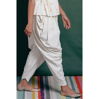 Gerbera Dhoti - High Waist, Side Cowls | Verified Sustainable by Brown Living™