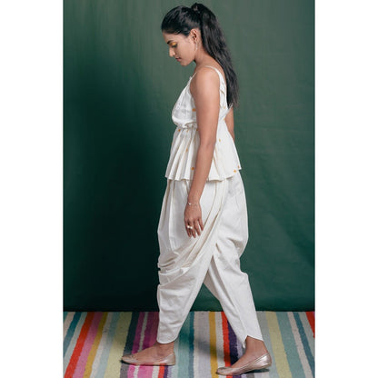 Gerbera Dhoti - High Waist, Side Cowls | Verified Sustainable by Brown Living™