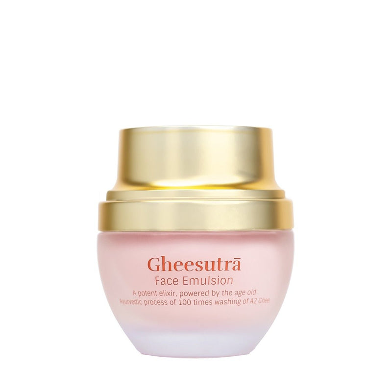 Gheesutra Face Emulsion 30ml - Hydrating Moisturizer | Verified Sustainable by Brown Living™