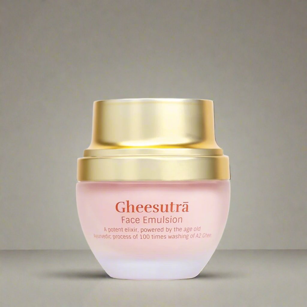 Gheesutra Face Emulsion 30ml - Hydrating Moisturizer | Verified Sustainable by Brown Living™