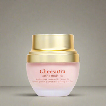 Gheesutra Face Emulsion 30ml - Hydrating Moisturizer | Verified Sustainable by Brown Living™