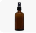 Glass Bottles With Spray Pump (Pack Of 1) - Black | Verified Sustainable by Brown Living™