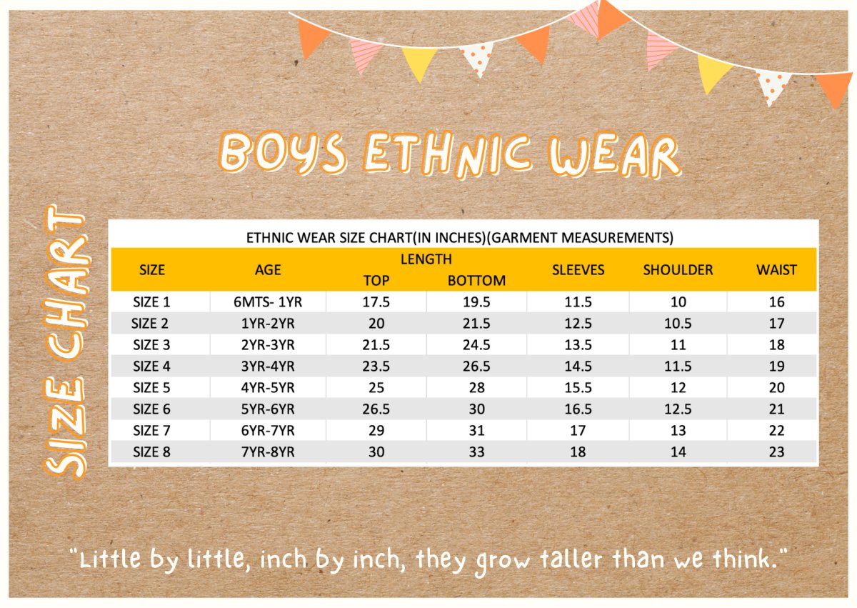 Gleaming Leaf - Boys Ethnic Wear | Verified Sustainable by Brown Living™