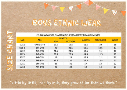 Gleaming Leaf - Boys Ethnic Wear | Verified Sustainable by Brown Living™