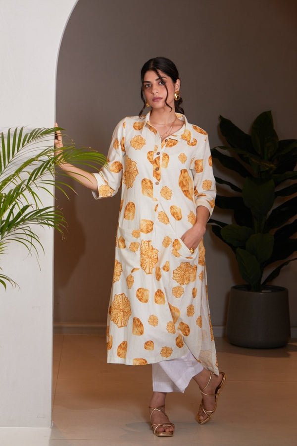 Golden Seams Kurta | Verified Sustainable by Brown Living™