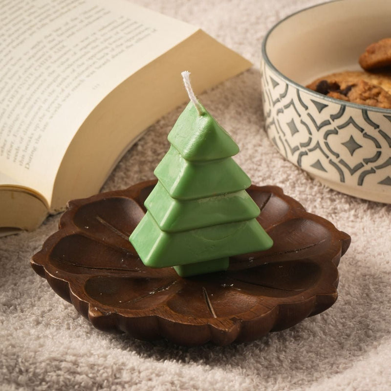 Green Christmas Tree Candle Set | Verified Sustainable by Brown Living™