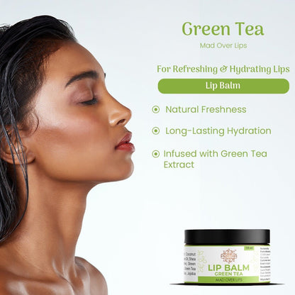 Green Tea Lip Balm | Antioxidant & Hydrating Care | Verified Sustainable by Brown Living™