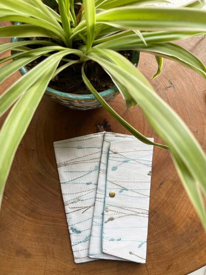 Grey & Blue Branches Money Envelope | Verified Sustainable by Brown Living™