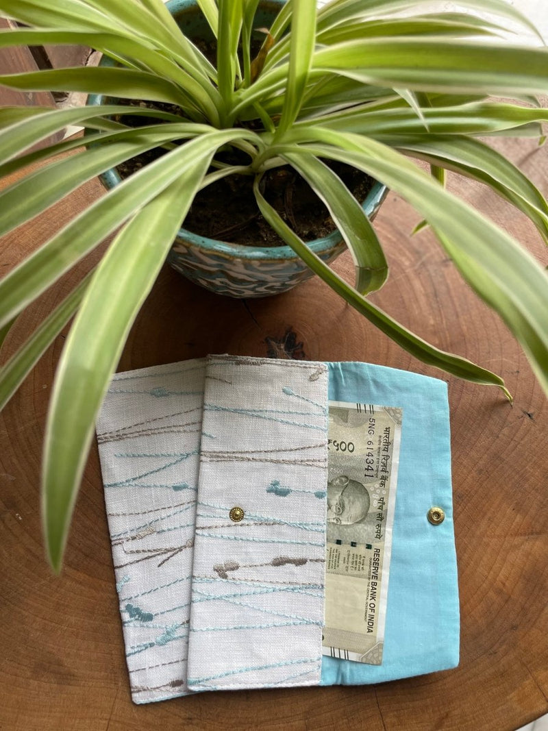 Grey & Blue Branches Money Envelope | Verified Sustainable by Brown Living™