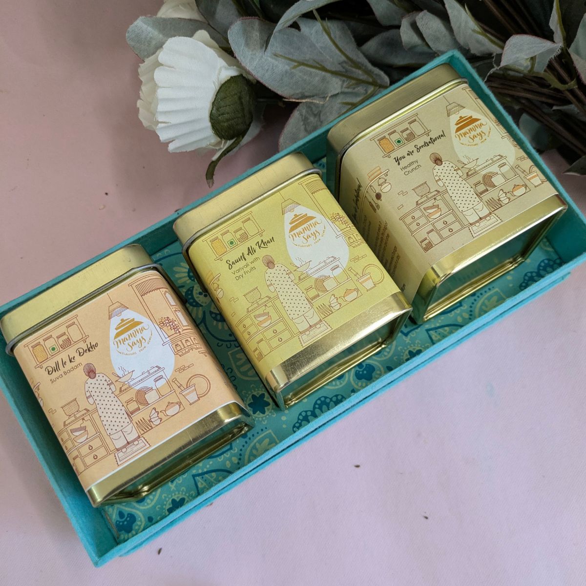 Gujarati Mukhwas Gift Box – Variyali, Suva & Jawas | Verified Sustainable by Brown Living™
