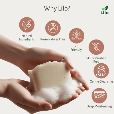 Gulab Bar Soap for Dry Skin with Mango Butter & Rose Extracts – Body Soap on Brown Living™. SKU: S10015. Img 4.