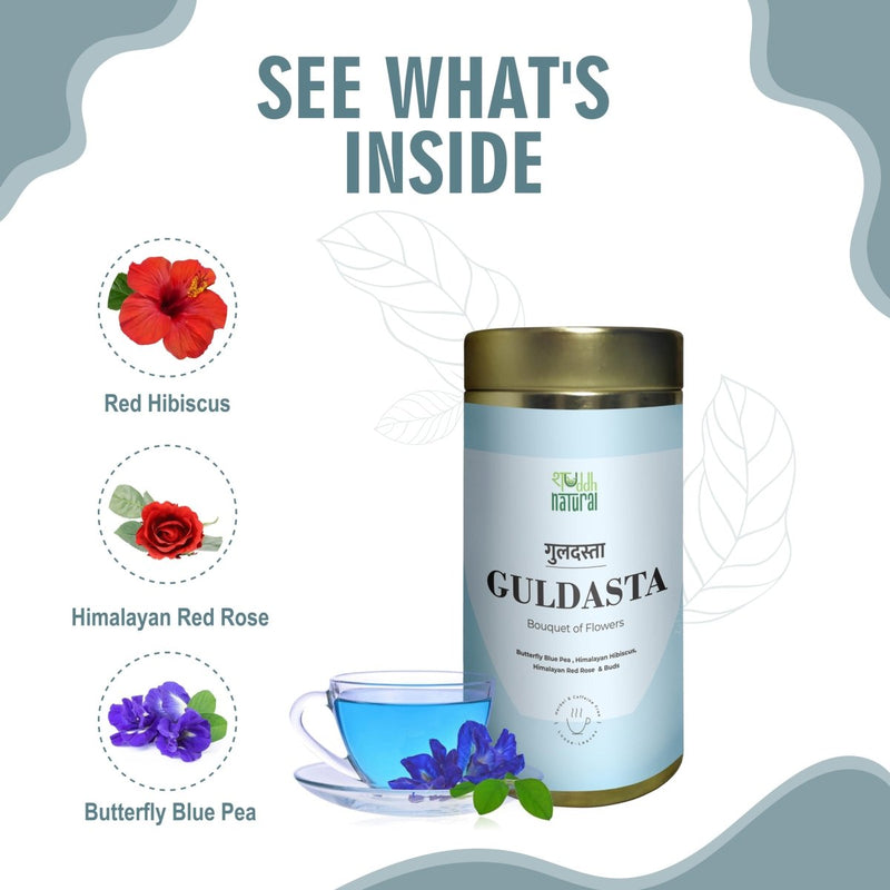 Guldasta I Floral Tea - 30 Cups | Verified Sustainable by Brown Living™