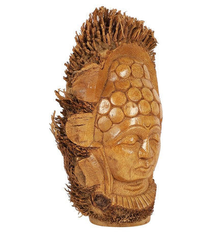 Hand - Carved Bamboo Root Idol – Buddha | Verified Sustainable by Brown Living™