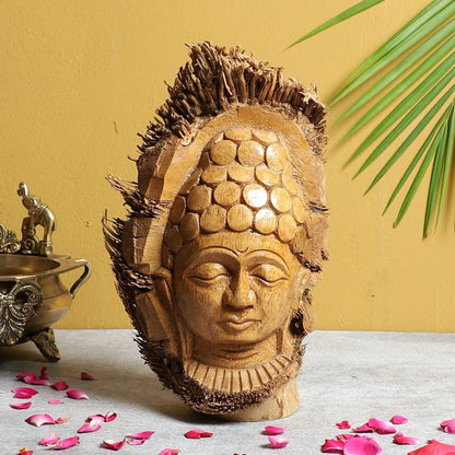 Hand - Carved Bamboo Root Idol – Buddha | Verified Sustainable by Brown Living™