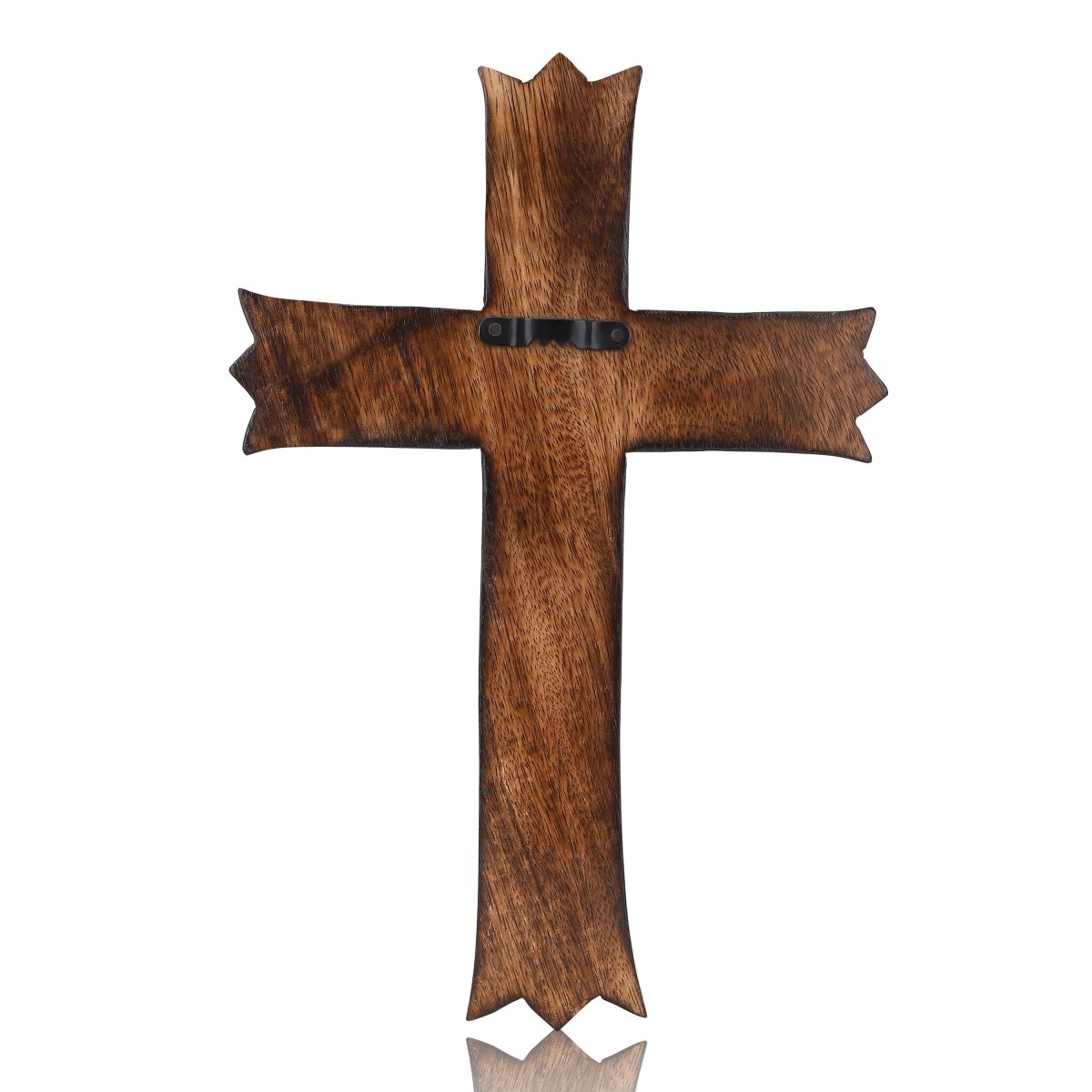 Hand - Carved Wooden Celtic Cross – Antique Decor | Verified Sustainable by Brown Living™