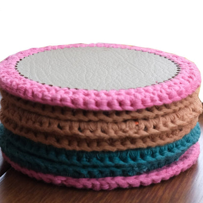 Hand Made Turquoise Table Coaster Set of - 4 – Coasters by Aradhana Shop available on Brown Living™. . SKU: COT20. Img 3.