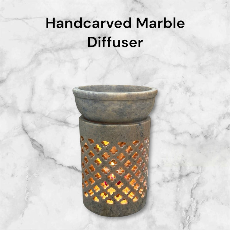 Handcarved Marble Diffuser | Verified Sustainable by Brown Living™