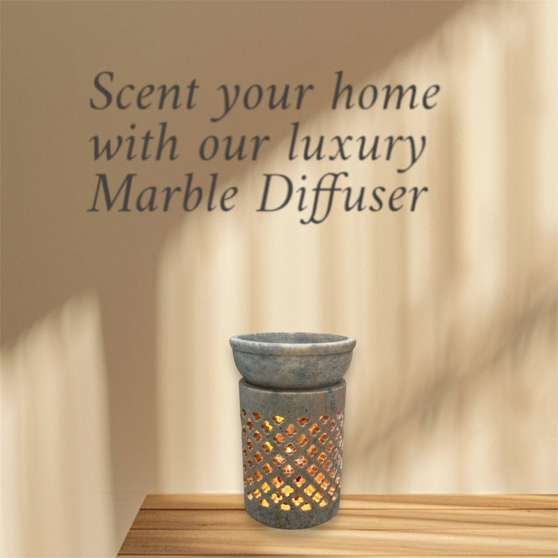 Handcarved Marble Diffuser | Verified Sustainable by Brown Living™