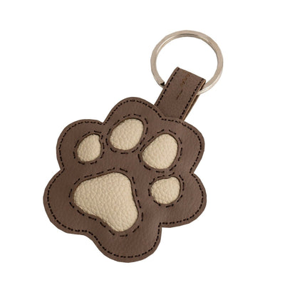 Handcrafted and Upcycled Paw Key Chain – Gift on Brown Living™. SKU: KC009 - KC. Img 1.