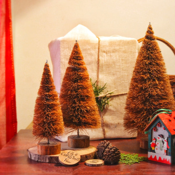 Handcrafted Coir Christmas Tree - 20 CM | Verified Sustainable by Brown Living™