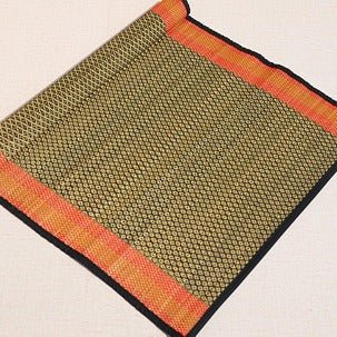 Handcrafted Madurkathi Floor Mat (2ft x 5ft) – Mats & Rugs on Brown Living™. SKU: MKLMAT003J. Img 9.