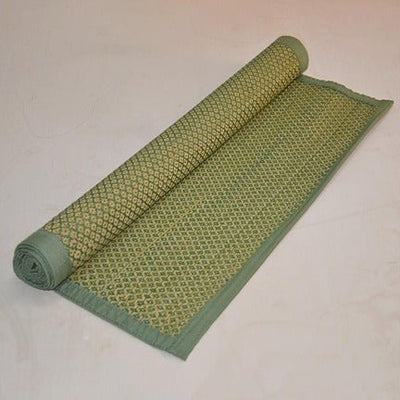 Handcrafted Madurkathi Floor Mat (2ft x 5ft) – Mats & Rugs on Brown Living™. SKU: MKLMAT003D. Img 4.