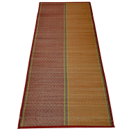 Handcrafted Madurkathi Floor Mat (2ft x 5ft) – Mats & Rugs on Brown Living™. SKU: MKLMAT003H. Img 6.