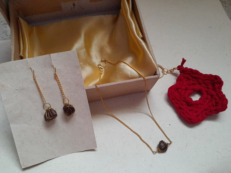 Handcrafted Seed Jewelry Gift Set for Nature Lovers | Verified Sustainable by Brown Living™