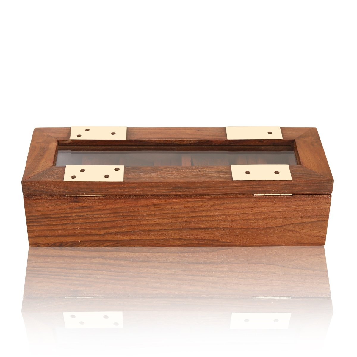 Handcrafted Wooden Domino Game with Storage Box | Verified Sustainable by Brown Living™