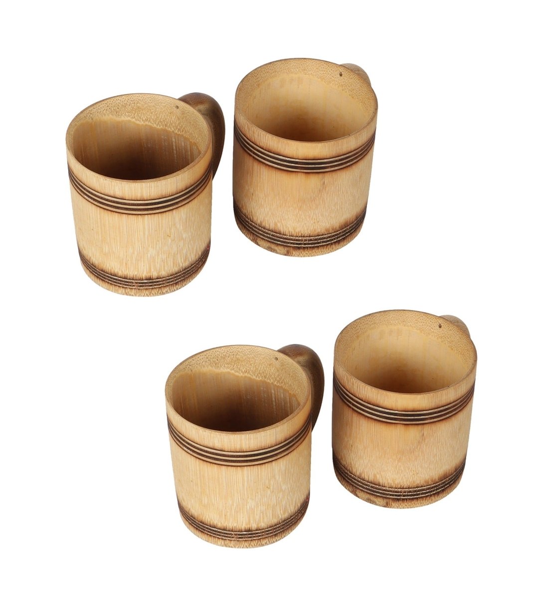 Handmade Bamboo Coffee Mug (Set of 4) | Verified Sustainable by Brown Living™