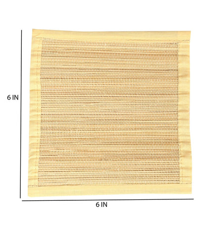 Handmade Bamboo Plain Dining Mat – Set of 13 | Verified Sustainable by Brown Living™