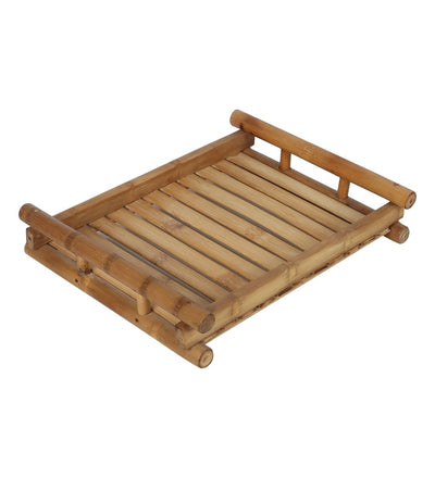 Handmade Bamboo Tray – Kitchen Organizers on Brown Living™. SKU: SK - BTR - ST - 01 - NT. Img 3.