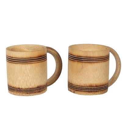 Handmade Bamboo Tray with Coffee Mug (Set of 2) | Verified Sustainable by Brown Living™