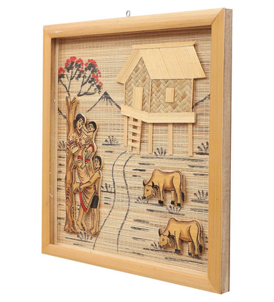 Handmade Bamboo Wall Hanging – Small – Wall Decor on Brown Living™. SKU: SK - BWH - MC - 01 - NS. Img 4.