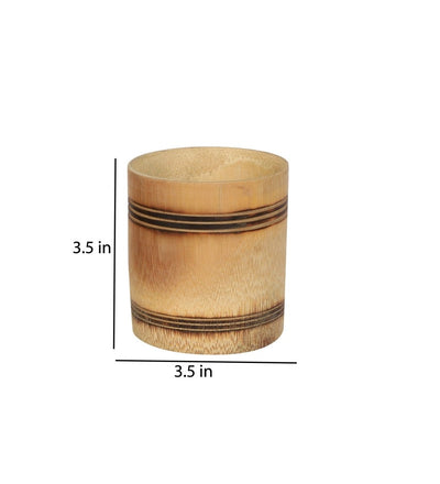 Handmade Bamboo Whiskey Glass with Smoked Finish (Set of 2) – Kitchen Organizers on Brown Living™. SKU: SK - BWC - CD - 02 - SW. Img 3.