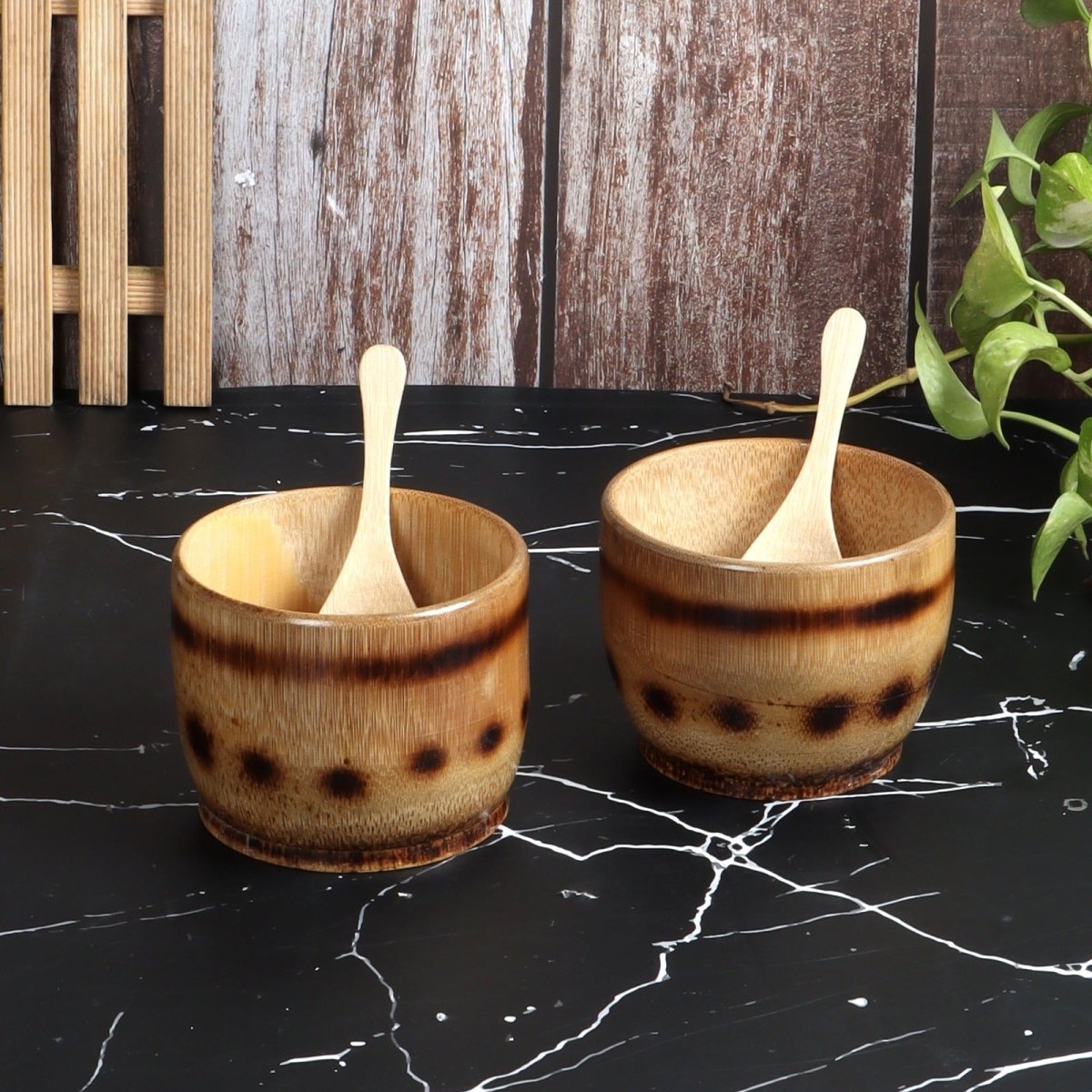 Handmade Bowl with Spoon (Set of 2) | Verified Sustainable by Brown Living™