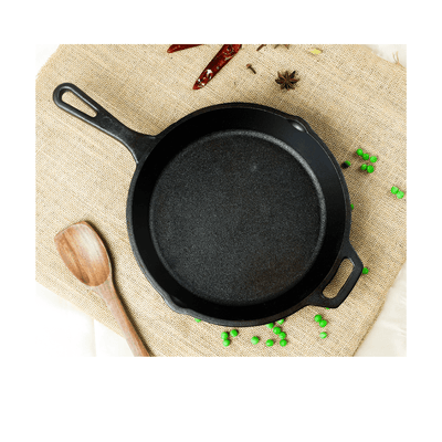 Handmade Cast Iron Combo (Kadai + Dosa Tawa + Skillet) – Cookware on Brown Living™. SKU: CastIron - Combo - 4 - 7250g - packof3. Img 3.