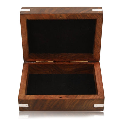 Handmade Wooden Playing Card Storage Box | Verified Sustainable by Brown Living™