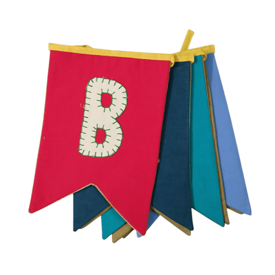 Happy Birthday Swallowtail Flag Bunting – Wall Decor on Brown Living™. SKU: UMW - BUNTING - HB - ST - 01. Img 7.