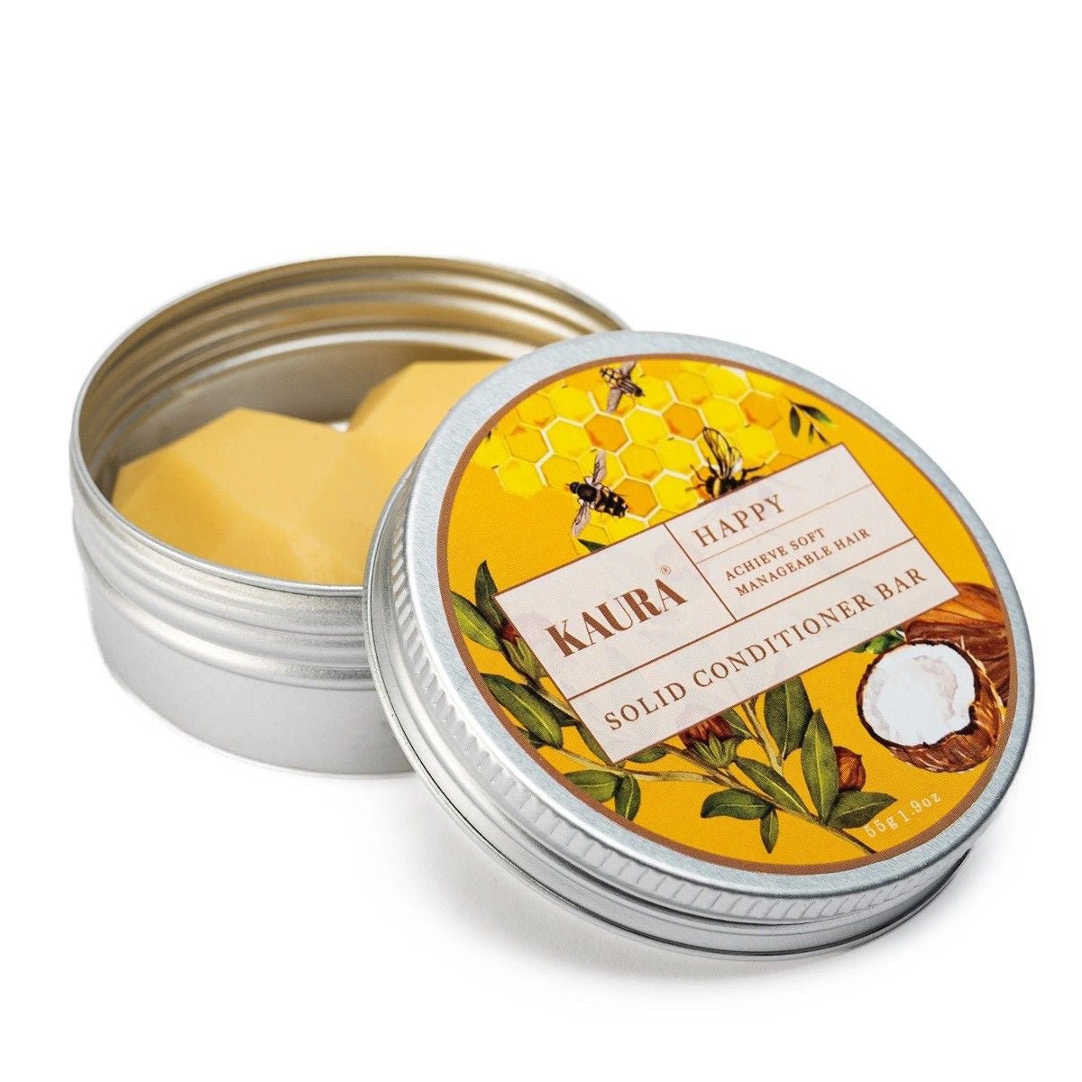 Happy Hair Solid Conditioner Bar for Smooth Hair – 35g | Verified Sustainable by Brown Living™