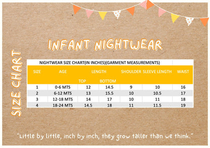 Hearty Octopus - Unisex Infant Cottom Nightwear | Verified Sustainable by Brown Living™