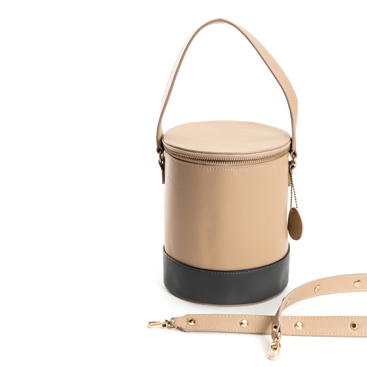 Hemera (Almond & Grey) | Women's bag made with Apple Leather | Verified Sustainable by Brown Living™