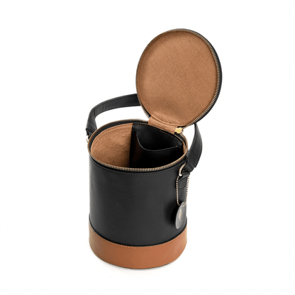 Hemera (Black & Gingerbread) | Women's Bag made with Apple Leather – Womens Handbag on Brown Living™. SKU: BGH 5001. Img 6.