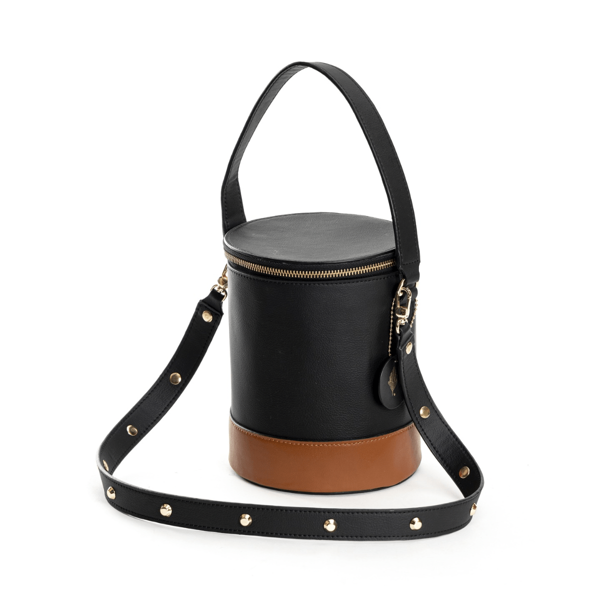 Hemera (Black & Gingerbread) | Women's Bag made with Apple Leather | Verified Sustainable by Brown Living™