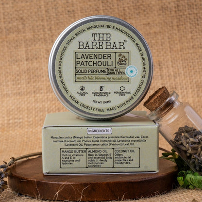 Herbal Lavender Patchouli Solid Perfume for On - the - Go | Verified Sustainable by Brown Living™