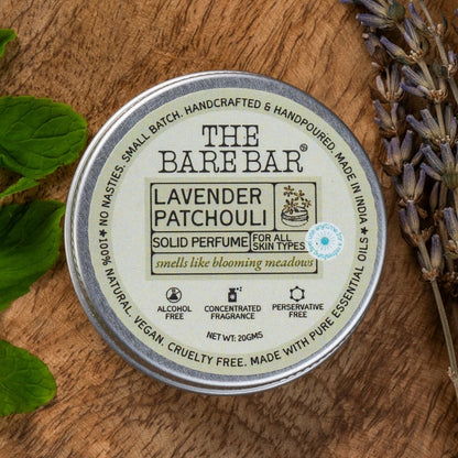 Herbal Lavender Patchouli Solid Perfume for On - the - Go | Verified Sustainable by Brown Living™