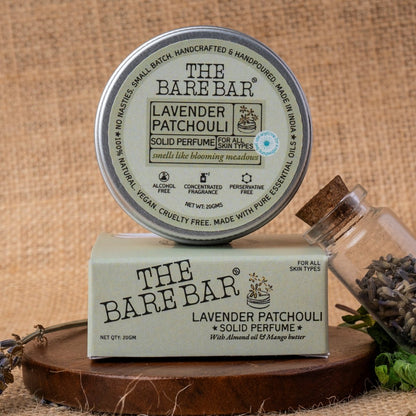 Herbal Lavender Patchouli Solid Perfume for On - the - Go | Verified Sustainable by Brown Living™