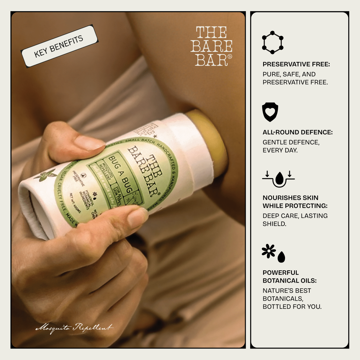 Herbal Mosquito Repellent Spray - Bug A Bug Formula - 60g | Verified Sustainable by Brown Living™